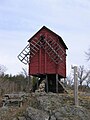 Old broken windmill near Stockholm, Sweden