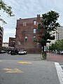 Remnants of the building, formerly attached to 15 Monument Square, demolished to make way for the entrance to One City Center parking garage