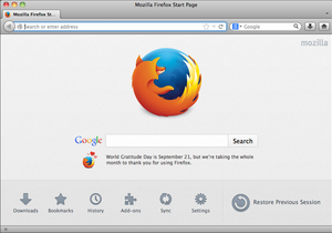 Firefox 24运行于OS X