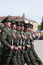 На параде в честь Дня Победы