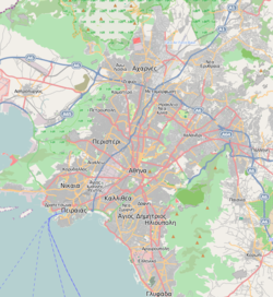 Mapa konturowa Aten