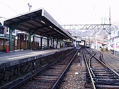 Zungenbahnsteig der Bergbahn