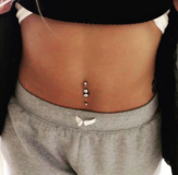 double navel piercing