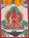 Tibetansk thangka av Amitabha.