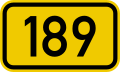 File:Bundesstraße 189 number.svg