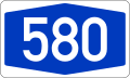 File:Bundesautobahn 580 number.svg