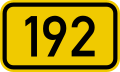 File:Bundesstraße 192 number.svg