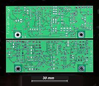 Vista d'una PCB acabada