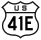 U.S. Route 41E marker