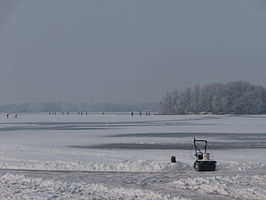 Paterswoldsemeer tijdens de winter van 2013