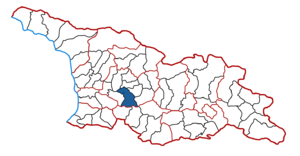 Location of the municipality within Georgia