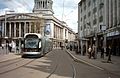 Nottingham Express Transit tram at Old Market Square.