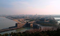 Penglai City viewed from the Penglai Pavilion