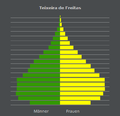 Alterspyramide der Bevölkerung von Teixeira de Freitas im Jahre 2010