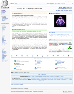 Hlavní strana Malgašské Wikipedie