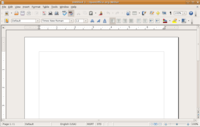 OpenOffice.org 2.0 у KDE пад Linux, нямецкая вэрсія