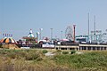 Parc d'atraccions a la platja d'Atlantic City, NJ