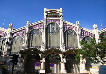 Façana de Davant del Mercat Central de València