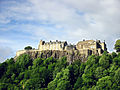 Stirling Castle fra "King's Knot" gardens neden for Castle Hill.