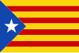 Senyera estelada blava, Catalunya (Spain)