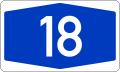 File:Bundesautobahn 18 number.svg