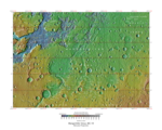 Topographical map of Margaritifer Sinus quadrangle