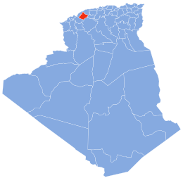 Provincia di Relizane – Localizzazione