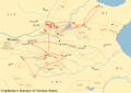 Map showing the journey of Confucius to various states between 497 BC and 484 BC.