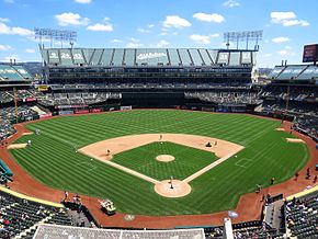 Overstock.com Coliseum during a baseball game