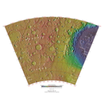 Topographical map of Noachis quadrangle