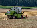 * Nomination Combine harvester during grain harvest --Ermell 06:46, 25 August 2021 (UTC) * Promotion Good quality. --Cayambe 08:56, 25 August 2021 (UTC)