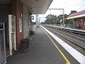 North-west bound view from the former ground level Platform 2, November 2005