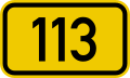 File:Bundesstraße 113 number.svg