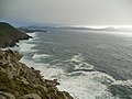 Vista da costa da Vela, Cabo Home, e as Cíes.