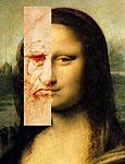 Lillian Schwartz Comparison of Leonardo's self portrait and the Mona Lisa based on Schwartz's Mona Leo