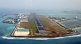 Malé International Airport neemt het gehele eiland Hulhulé (in de Maldiven) in beslag.