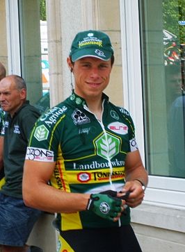 Wouter Van Mechelen tijdens de Ronde van België 2010 in Mechelen