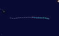 Tropical Storm Fabio track map