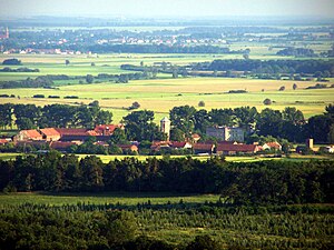 Lubinas apriņķa ainava (skats uz Rudnas gminas Gužinas ciemu)