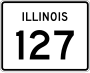 Illinois Route 127 marker