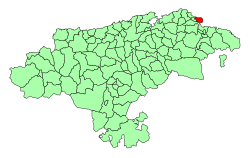 Location of Santoña