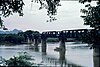 Myanmar Railways bridge over the River Kwai in 1972