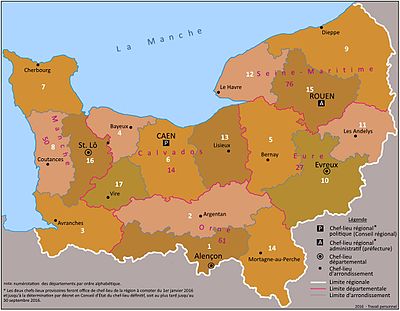 Arrondissementen van Normandië