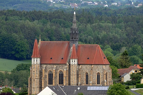 De Pfarrkirche in Mariasdorf