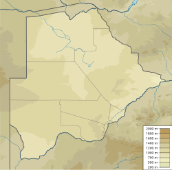 Botswana physical map.svg