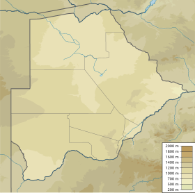 Voir sur la carte topographique du Botswana