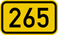 File:Bundesstraße 265 number.svg