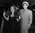 Jane Wyman with her husband Ronald Reagan at the premiere for Tales of Manhattan in Los Angeles, 5 August 1942