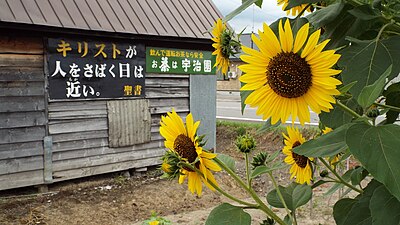 「キリストが人をさばく日は近い」（芦別市）