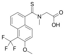 Skeletal formula of tolrestat